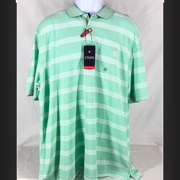 chaps natural stretch polo